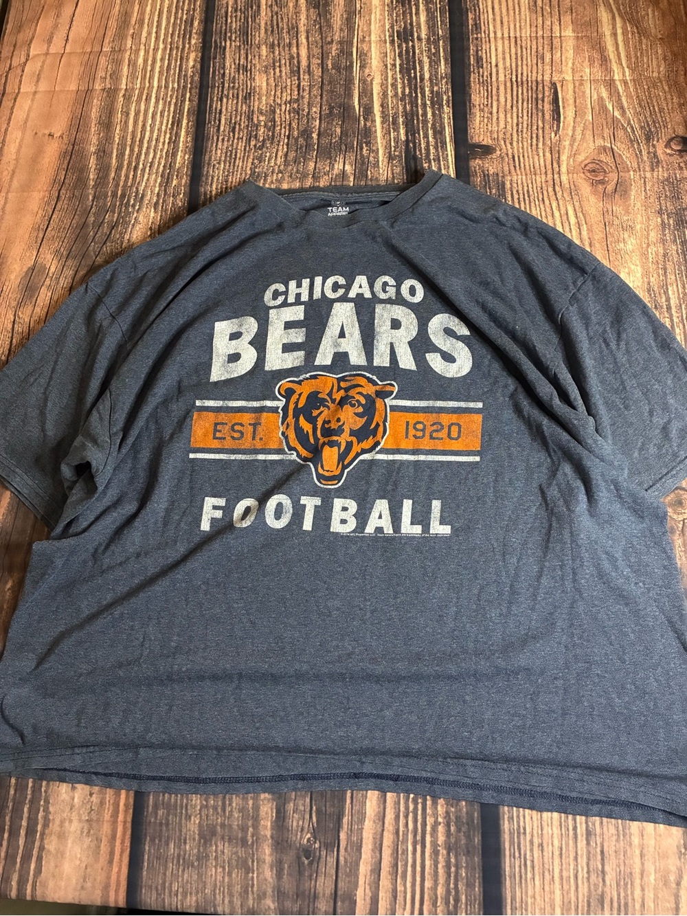 Chicago Bears Men's Navy Graphic Football T-Shirt size XXL
